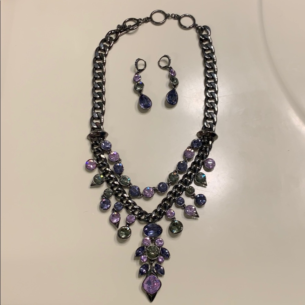 Givenchy custom necklace and earrings